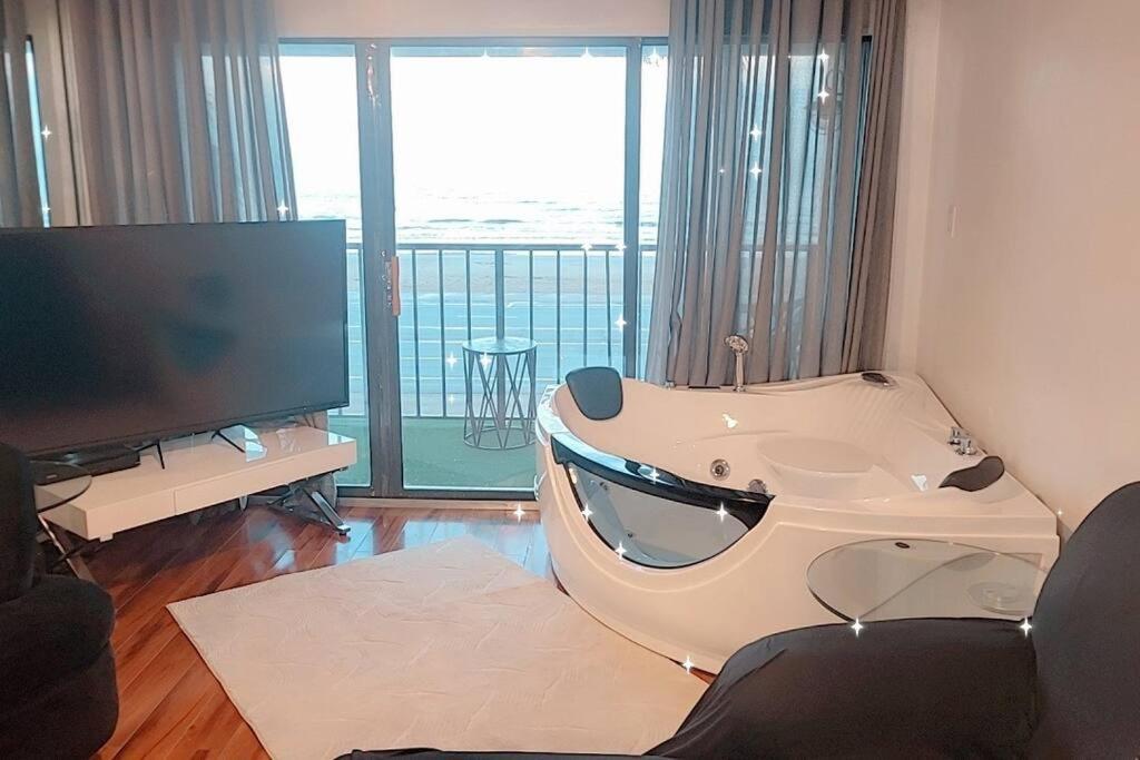 Bello Condominio Con Vista Al Mar, Jacuzzi Interno 加尔维斯敦 外观 照片